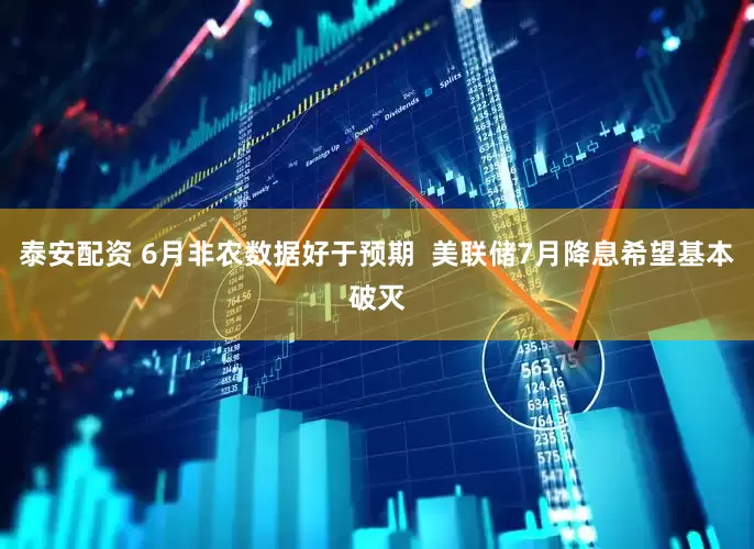 泰安配资 6月非农数据好于预期  美联储7月降息希望基本破灭