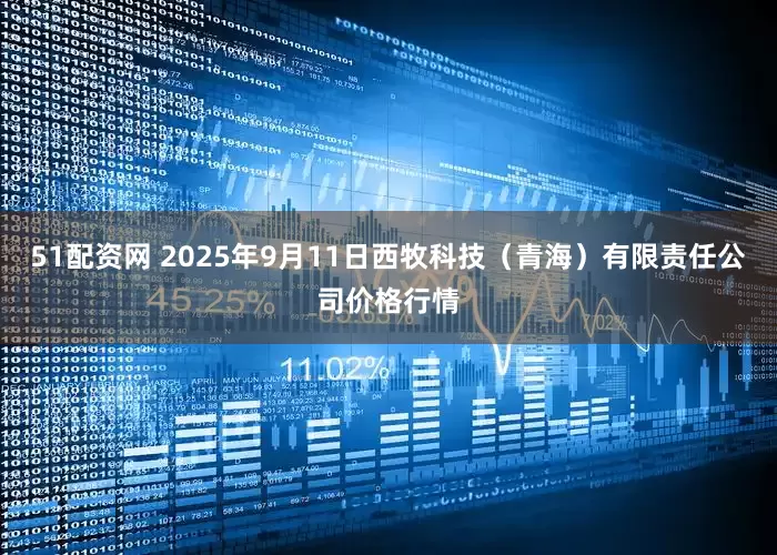 51配资网 2025年9月11日西牧科技（青海）有限责任公司价格行情